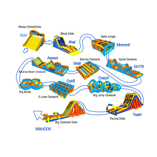 Commercial Use 5K Bouncy Castle Run 5K Inflatable Fun Run BARRY5K015