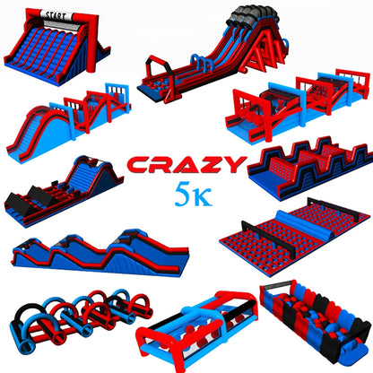 Commercial Event Adult Red Obstacle 5K Inflatable Run BARRY5K03