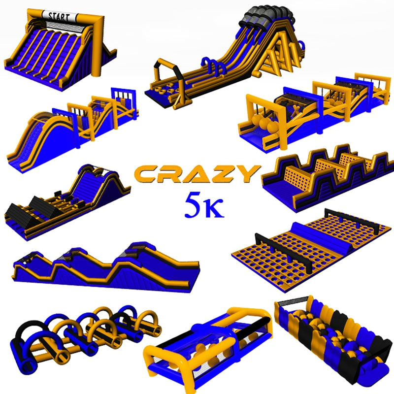 Giant Inflatable Obstacle Course 5K Inflatable 5Km BARRY5K08