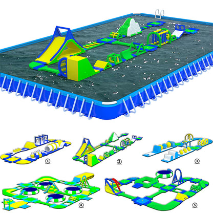 Design Pool Floating Water Park Assault Course On Water BARRYAR15