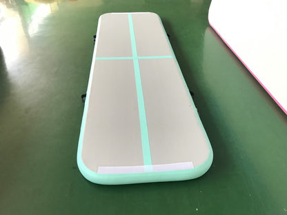 Custom Logo Carbon Fiber 3X1Mx10Cm Gymnastics Mat Mint Green Air Track BARRYAT02