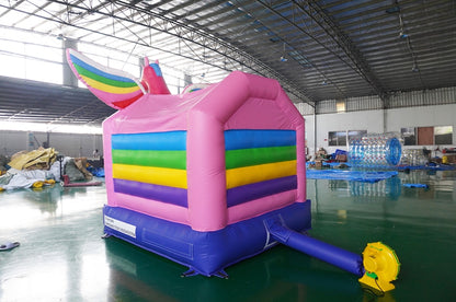 Pink Small Girls Party Bouncy Castle Unicorn Bounce House BARRYBH013