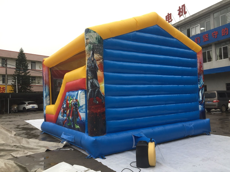 Large Adult And Kids Spiderman Bouncy Castle With Slide BARRYBH03