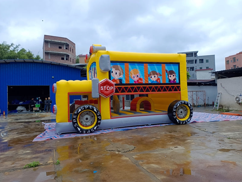 School Bus Shapejumping House Playschool Bounce House BARRYBH05