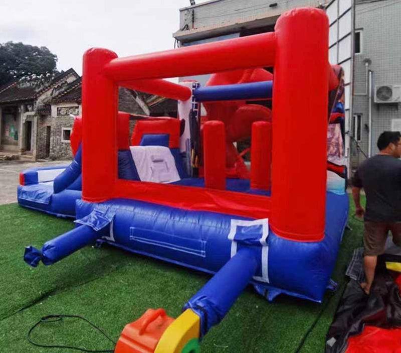 Kids Favorite Spiderman Bounce House With Slide BARRYBS01