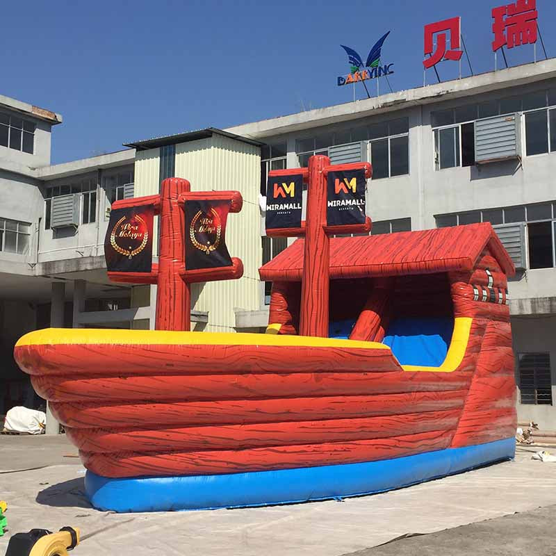 0.55Mm Commercial Pvc Inflatable Pirate Ship Jumping Castle BARRYBS013