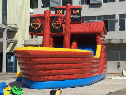 0.55Mm Commercial Pvc Inflatable Pirate Ship Jumping Castle BARRYBS013