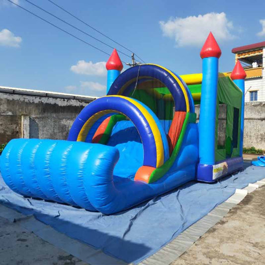 Kids Fun Play Crayon Arch Blow Up Bounce House Water Slide BARRYBS015