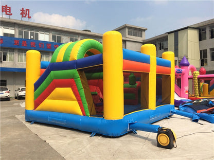 Lovely Kids Safety Clown Bouncy Castle With Slide BARRYBS017