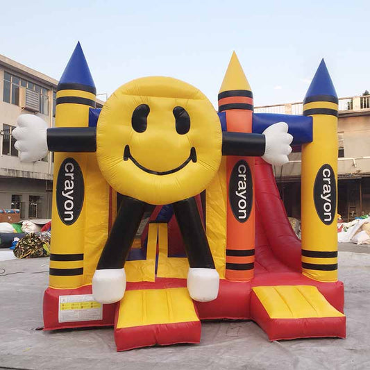 Crayon Bouncy Castle For Kids BARRYBS018