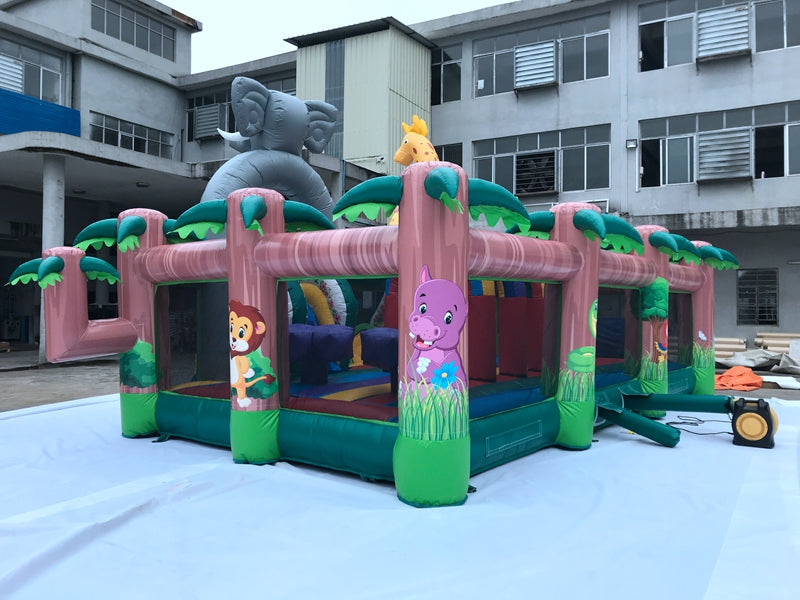 Party Elephant Bounce House Giraffe Bouncy Castle BARRYBS021