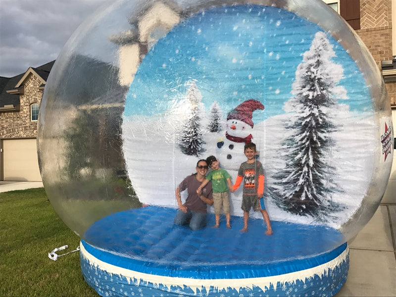 Outdoor Christmas Yard Decoration Giant Inflatable Snow Globe BARRYCI01