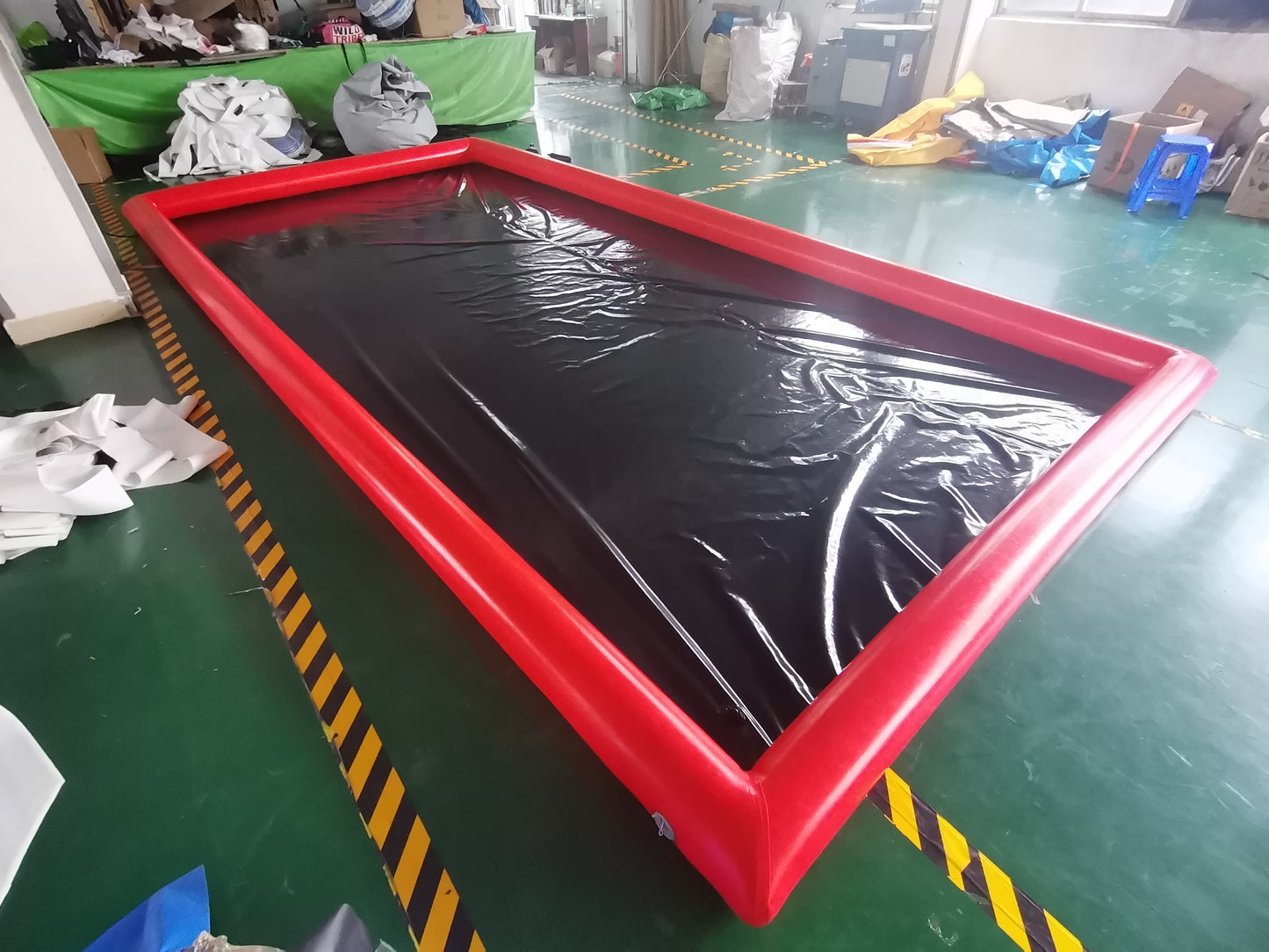 For Washing Car Soft Pvc  Mobile Inflatable Water Collector Mat BARRYCM03