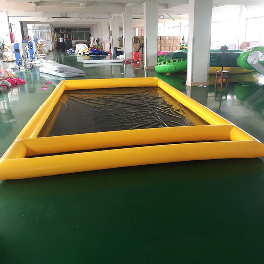 Water Recycling Pvc Portable Inflatable Car Wash Containment Mat BARRYCM07