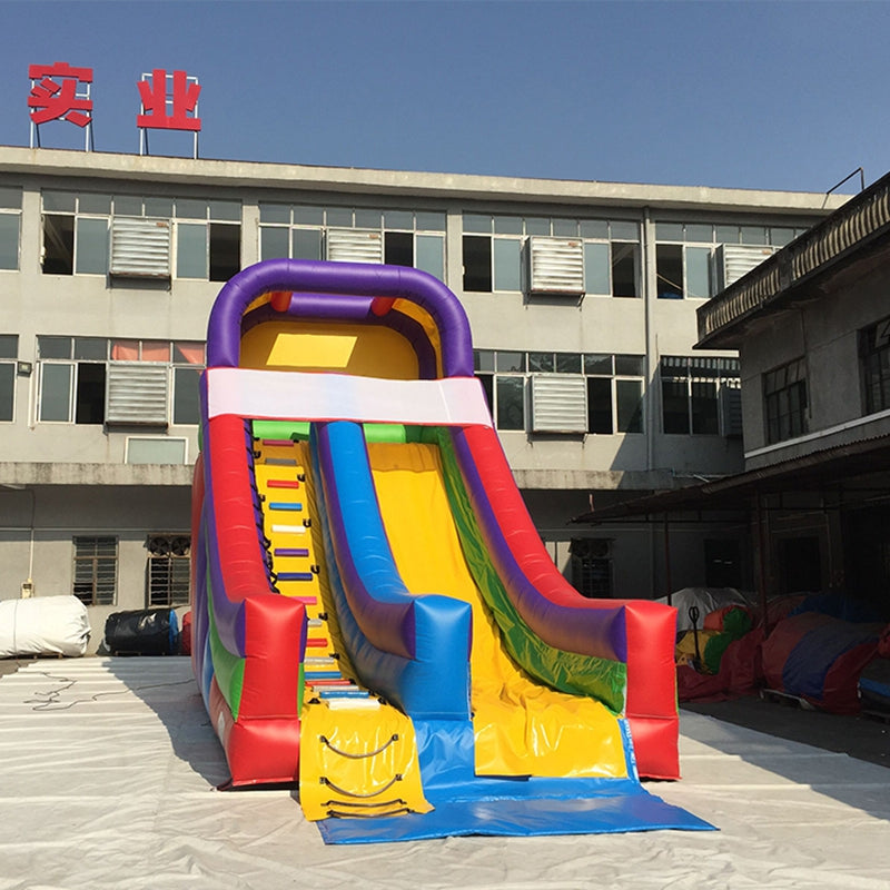 0.55 Pvc Rainbow Kids Inflatable Dry Slide Blow Up Slide BARRYDS03