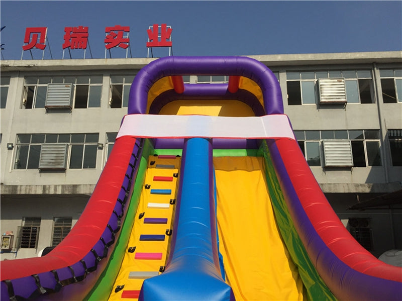 0.55 Pvc Rainbow Kids Inflatable Dry Slide Blow Up Slide BARRYDS03