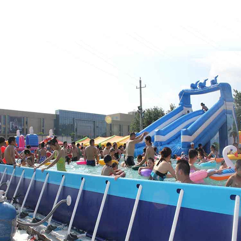 Metal Frame Above Ground Pools With Water Slide Swimming Pool BARRYFP01