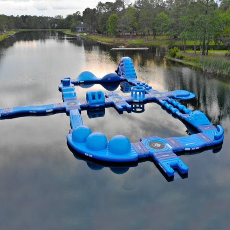 Blue Aqua Adventure Water Park floating Lake Obstacle Course BARRYFW13