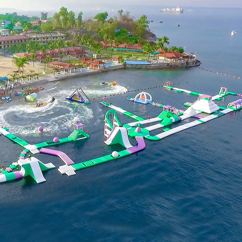  Splash Island Water Park Challenge Outdoor Floating Water Park BARRYFW14