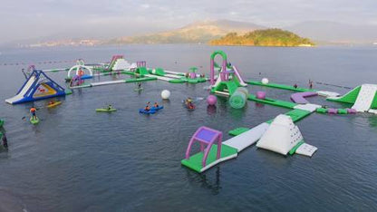  Splash Island Water Park Challenge Outdoor Floating Water Park BARRYFW14