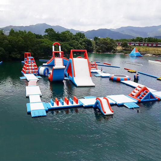 Open Water Giant Inflatable Water Park For Sea / Lake / Resort / Pool BARRYFW22