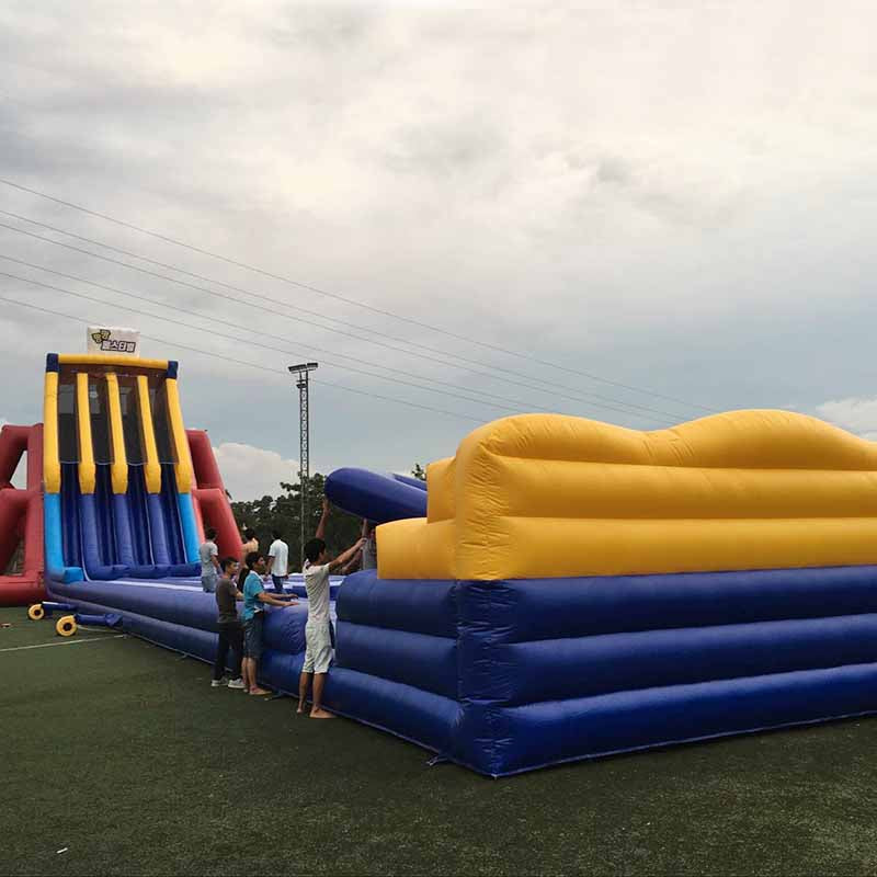 4 Lanes Outdoor Amusement Park Giant Slip And Slides BARRYGS02