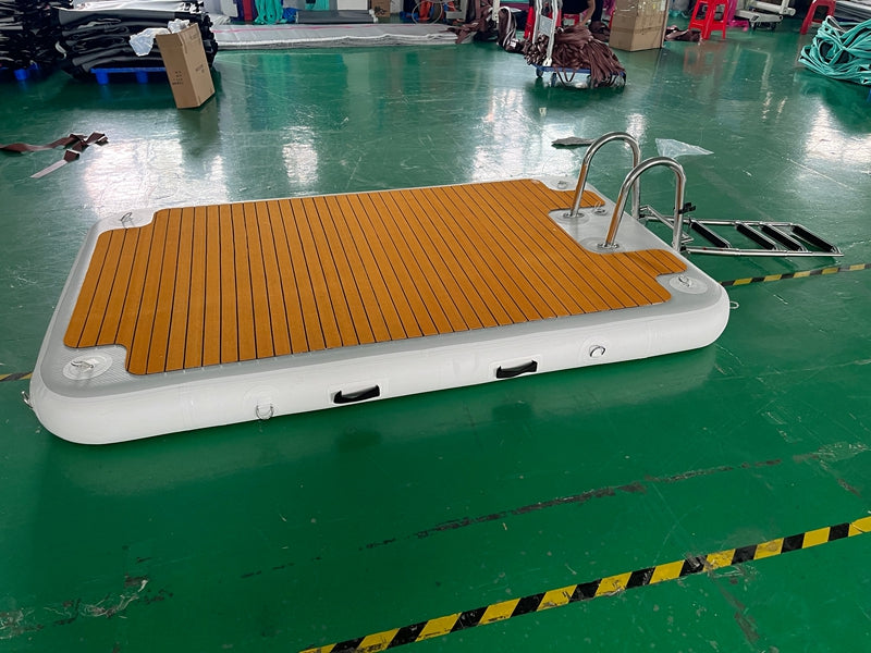 Drop Stitch Dwf Material Ladder Inflatable Floating Dock BARRYID03