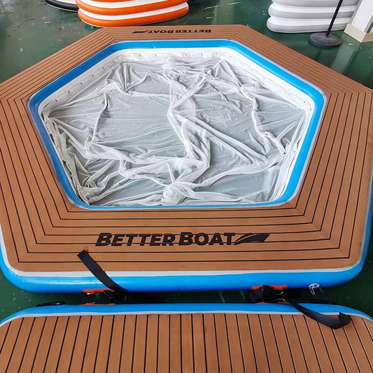 Inflatable Water Platform Anti Jellyfish Inflatable Pool With Net BARRYID014