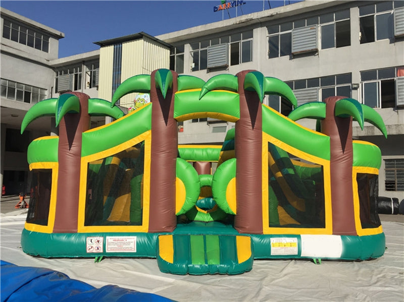 Palm Tree Jungle Kids Bounce House Playground BARRYIP01