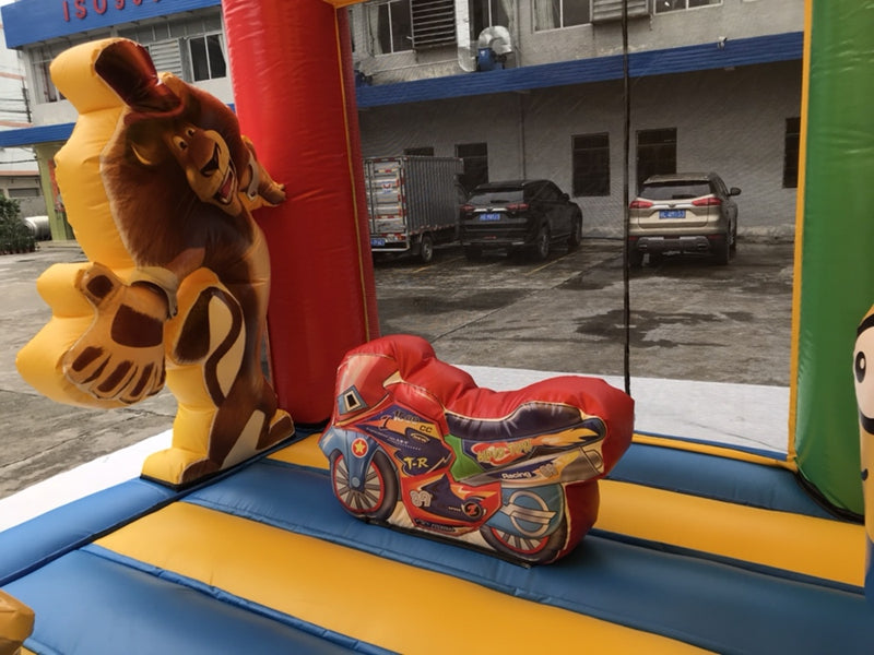 Vivid Cartoon Animals Inflatable Outdoor Play Indoor Playground Bounce House BARRYIP08