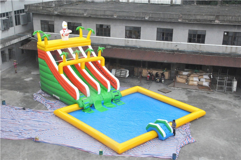 Ultraman Waterslide Inflatable Water Park BARRYLWP01