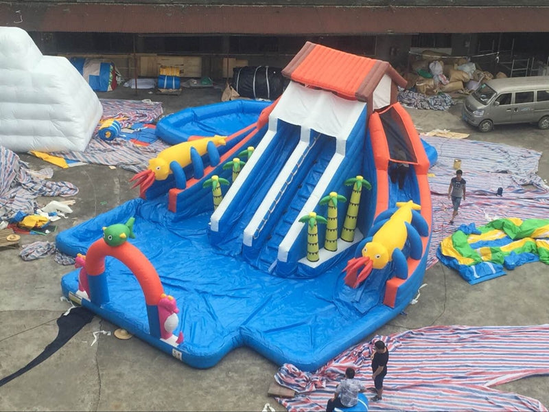 Pvc Tarpaulin Commercial House Park Water Blow Up Park BARRYLWP07