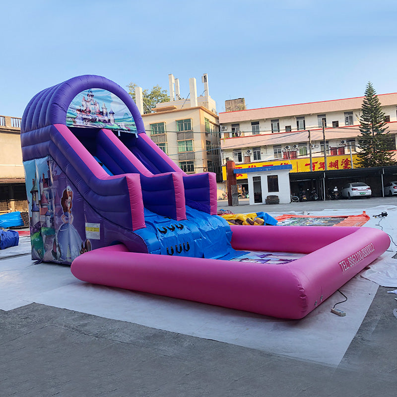 Dreamland Water Park Princess Inflatable Water Park With Pool BARRYLWP09