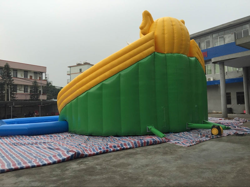 Elephant Slide With Pool Inflatable Aqua Park For Sale BARRYLWP014