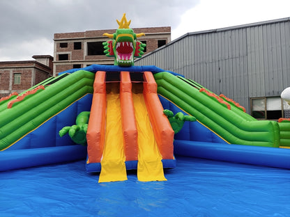 Dragon Head Kids Water Slide Inflatable Water Park For Adults BARRYLWP017