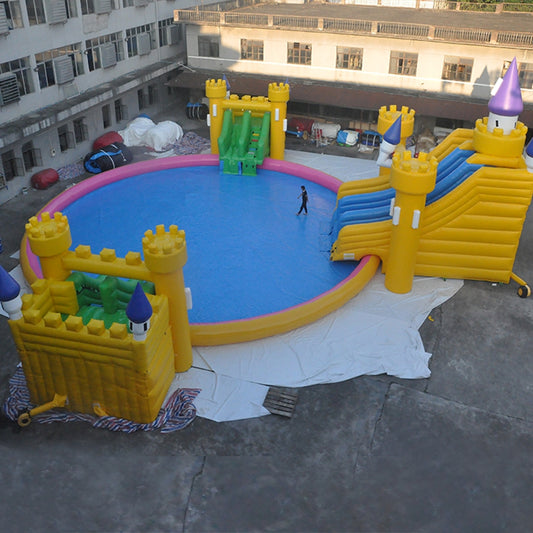 Water Activity Castle Water Slide Large Inflatable Water Park BARRYLWP022