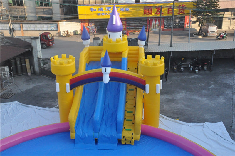 Water Activity Castle Water Slide Large Inflatable Water Park BARRYLWP022