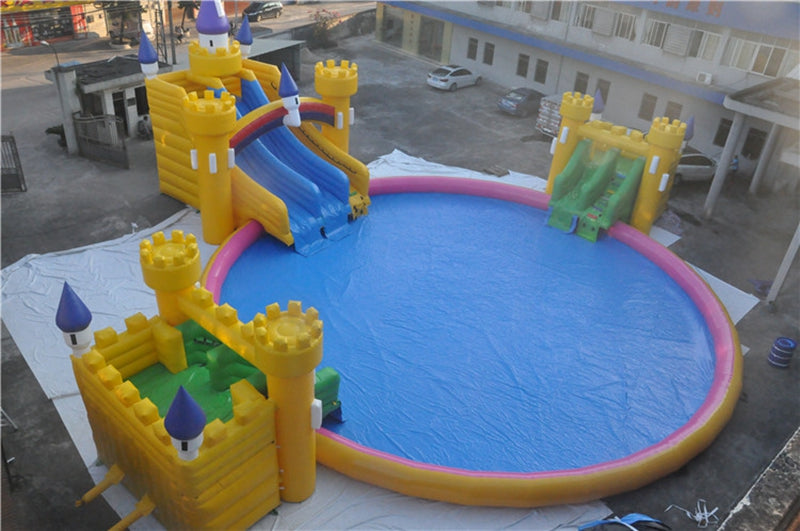 Water Activity Castle Water Slide Large Inflatable Water Park BARRYLWP022