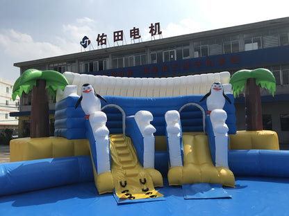 Tropital Large Waterpark Bear Commercial Inflatable Water Park BARRYLWP024