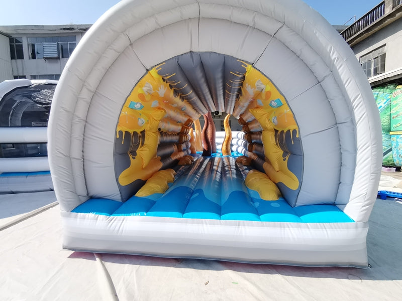 Ice And Fire Inflatable Obstacle Course Tunnels BARRYOC08