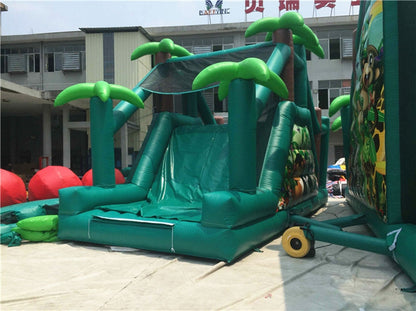 Adult Commercial Tropical Run Inflatable Assault Course BARRYOC09