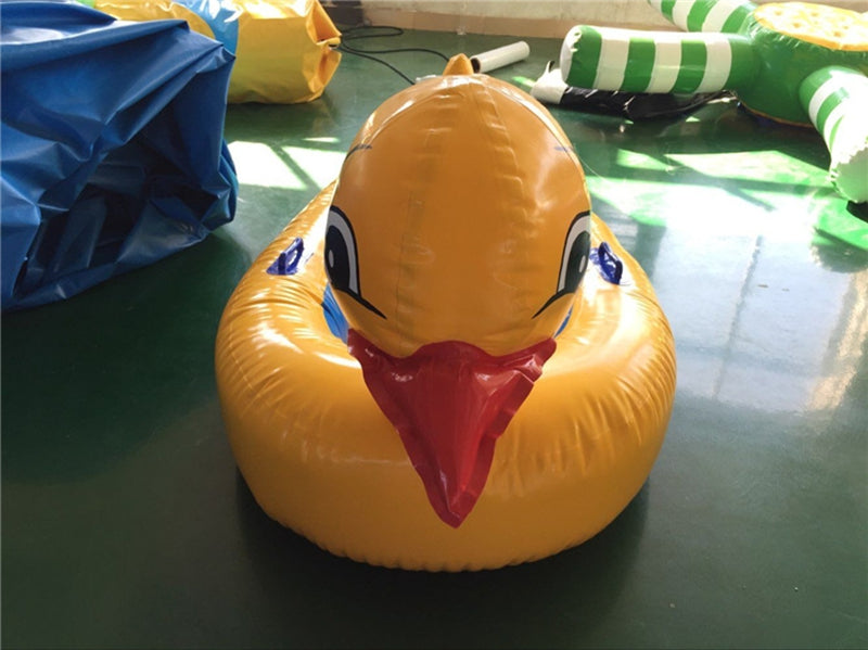 Kid And Adult Water Floats Yellow Duck Inflatable Ride On Toy BARRYPF014