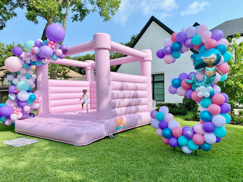 Family Home Party Bitthday White Inflatable Bounce House BARRYWH013