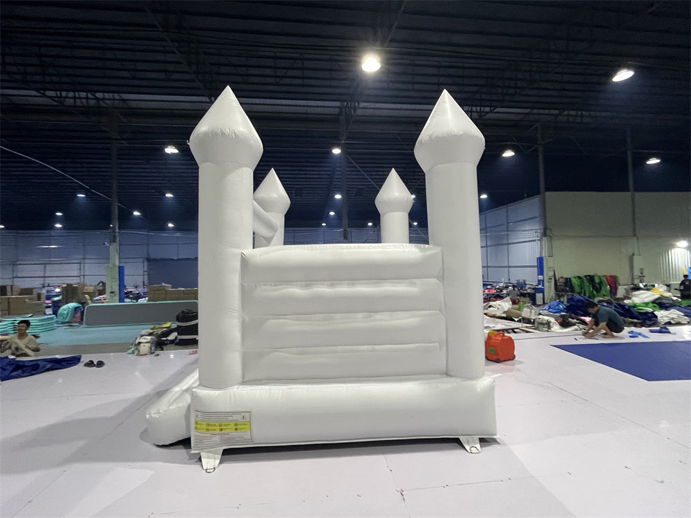 Commercial Pvc Wedding Party Activity Jumpers White Castle BARRYWH017