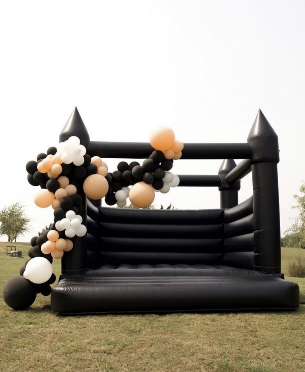 Outdoor Commercial Grade Pvc Kids Jumping House Black Bounce House BARRYWH020