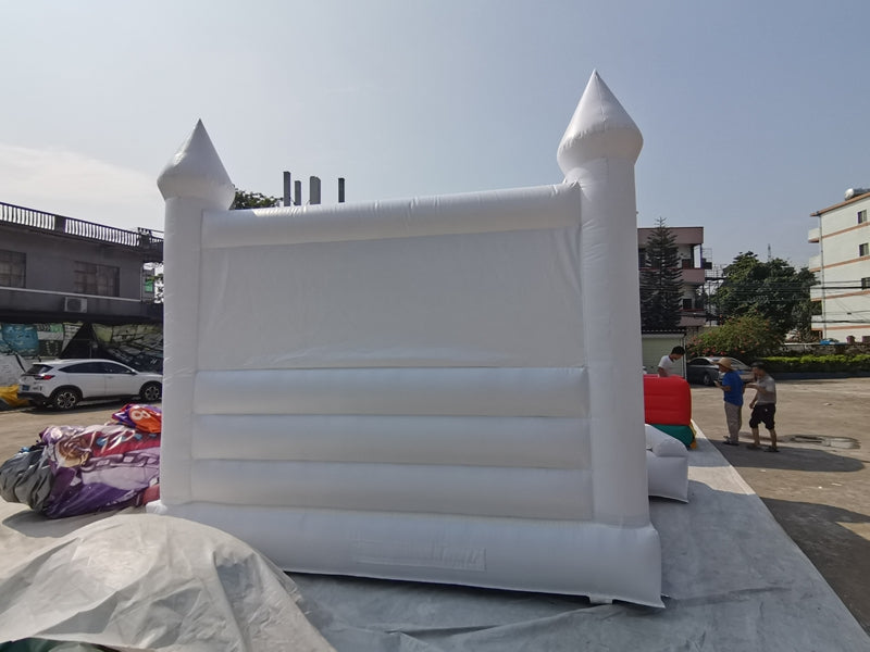 Luxury All White Wedding Bouncer White Bouncy Castle With Slide BARRYWH02