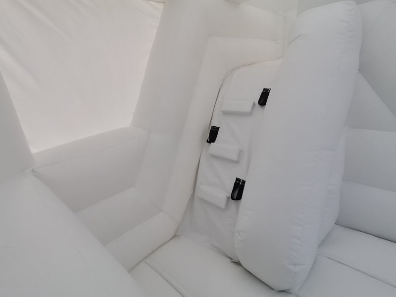 Luxury All White Wedding Bouncer White Bouncy Castle With Slide BARRYWH02