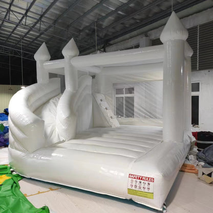 For Adult And Children Jump House Wedding White Bouncy Castle BARRYWH027