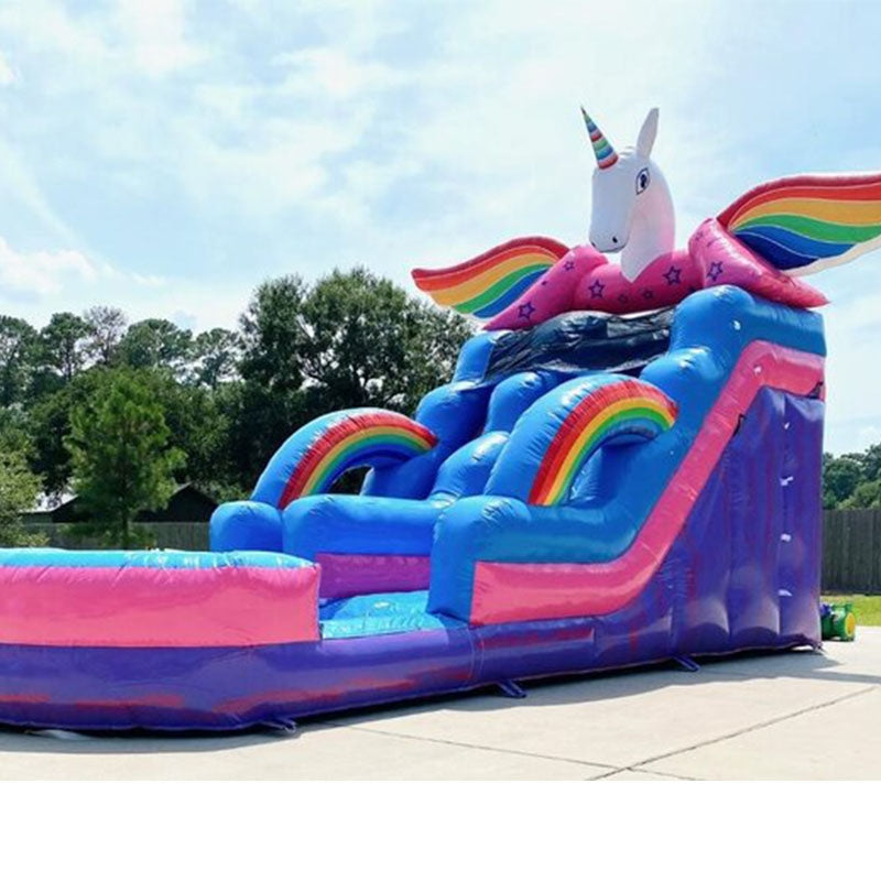 Commercial Grade Kids Inflatable Unicorn Water Slide BARRYWS012