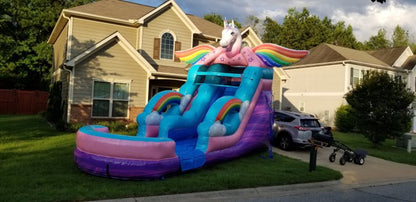 Commercial Grade Kids Inflatable Unicorn Water Slide BARRYWS012